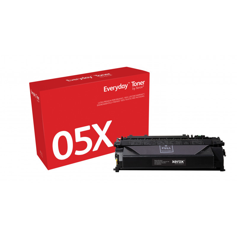 Everyday ™ Black Toner by Xerox compatible with HP 05X (CE505X), High capacity