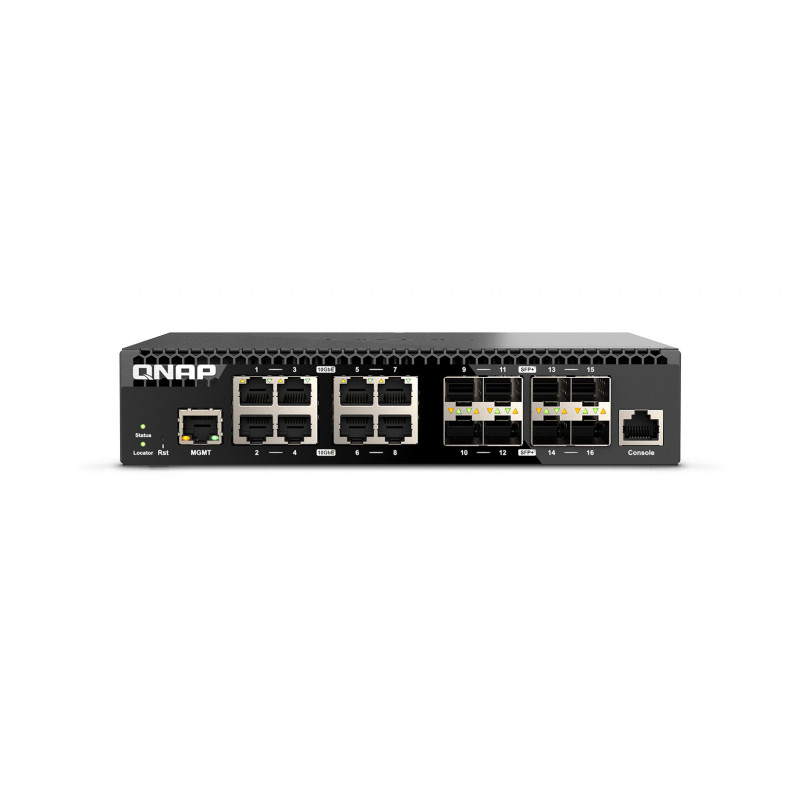 QNAP QSW-M3216R-8S8T network switch Managed L2 L3 10G Ethernet (100 1000 10000) 1U Black