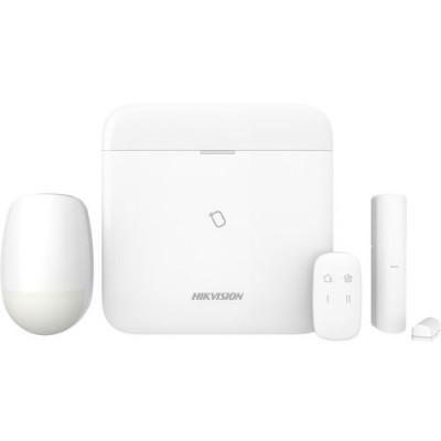 HIKVISION KIT AX PRO 4G 96Zone Dual SIM1 Telecomando1 Rivelatore PIR 1 Contatto Magnetico 3 Tag - DS-PWA96-Kit-WE