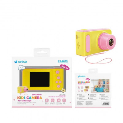 Unico 2.0 inch children\'s digital camera 90° wide angle