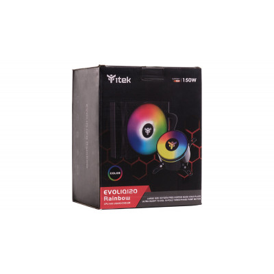 itek EVOLIQ 120 Processor All-in-one liquid cooler Black