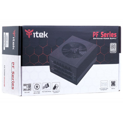 itek Alimentatore PF1200 EVO power supply unit 1200 W 24-pin ATX ATX Black