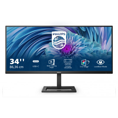 Philips E Line 346E2LAE 00 LED display 86.4 cm (34") 3440 x 1440 pixels Wide Quad HD LCD Black