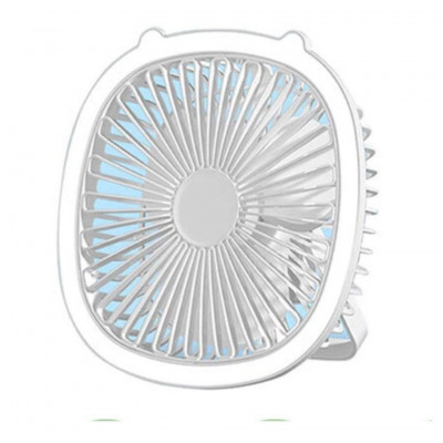 3-Speed Portable Camping Fan with Tent LED Light Outdoor Fan USB Rechargeable
