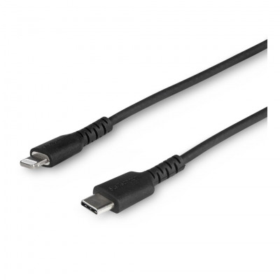 120cm Fast Data Cable Type C/Lightning 3,0A White / Black