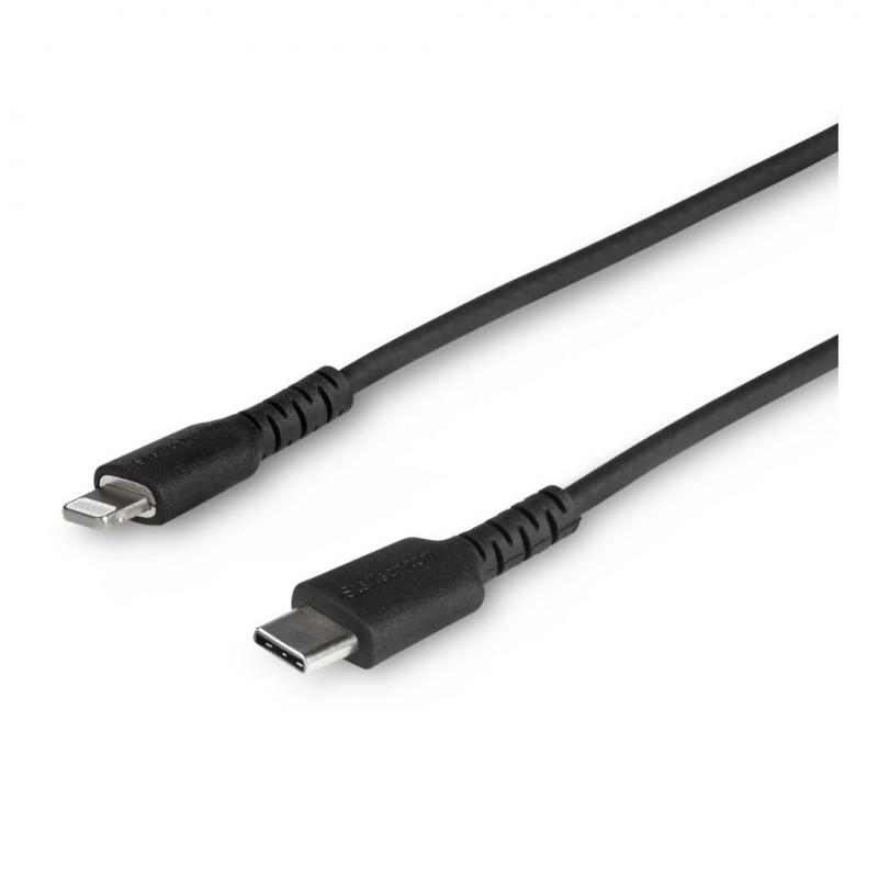 120cm Fast Data Cable Type C/Lightning 3,0A White / Black