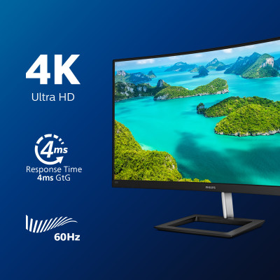 Philips E Line 328E1CA 00 LED display 80 cm (31.5") 3840 x 2160 pixels 4K Ultra HD LCD Black