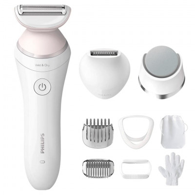Philips Lady Series 8000 Wet & Dry Electric Shaver, 8 Accessories