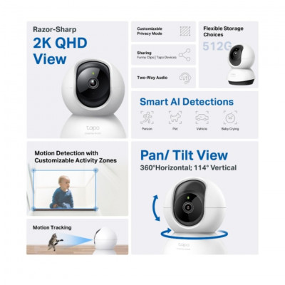 TP-Link Tapo Pan/Tilt Home Security Wi-Fi Camera