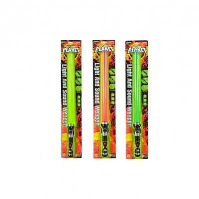 Space sword set with lights & sounds assorted colours