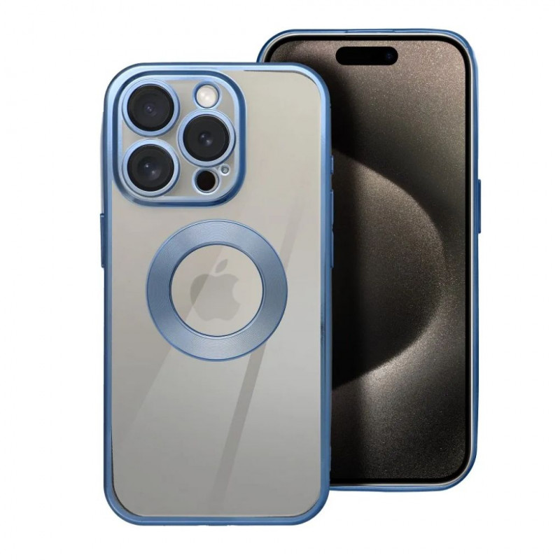 GLAM case with camera lens protections for iPhone 16 blue