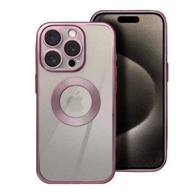 GLAM case with camera lens protections for iPhone 16 powder pink