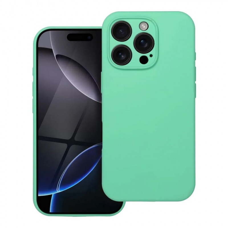 SILICONE 2mm Case Compatible with MagSafe for iPhone 15 Pro Mint