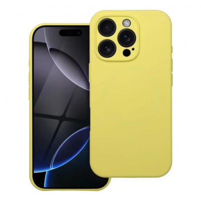 SILICONE 2mm Case Compatible with MagSafe for iPhone 15 Yellow
