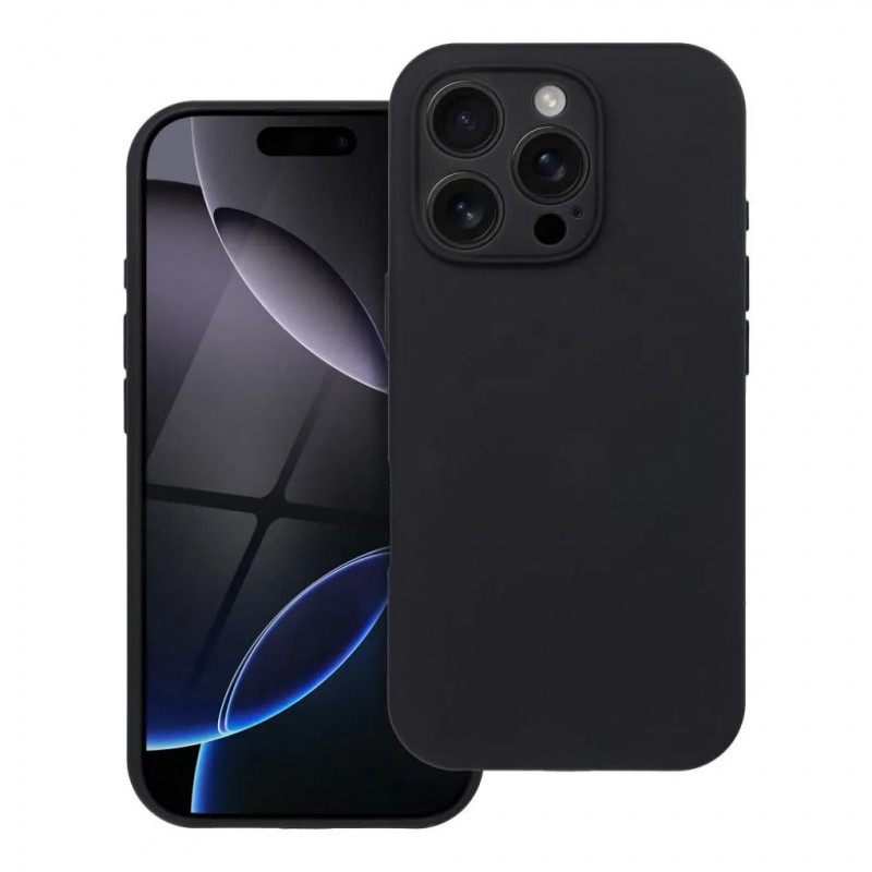 SILICONE 2mm Case Compatible with MagSafe for iPhone 16 Pro Max Black