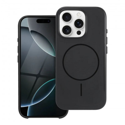 Glossy Mag Cover compatible with MagSafe for iPhone 16 Black