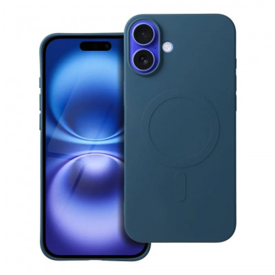 SILICONE MAG COVER (Big Hole) case with MagSafe for iPhone 16 Plus Blue