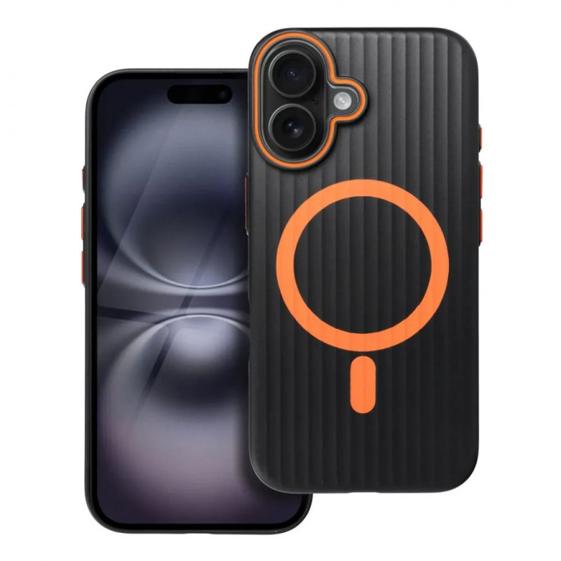 SIMPLY MagSafe compatible case for iPhone 16 Titanium Black