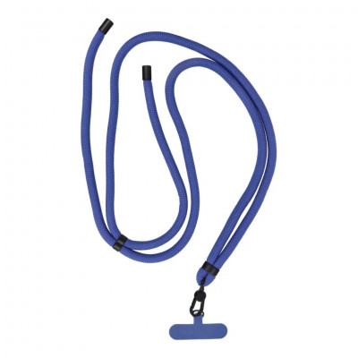 SWING phone pendant 8mm with adjustable length, cord length 165cm, navy blue
