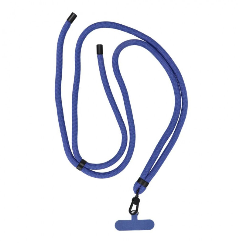 SWING phone pendant 8mm with adjustable length, cord length 165cm, navy blue