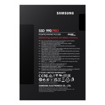 Samsung 990 PRO 1 TB M.2 PCI Express 4.0 NVMe V-NAND MLC