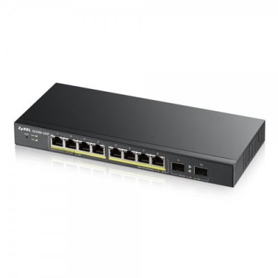 SWITCH ZYXEL GS-1900-8HP v3 8P GIGABIT PoE(erogazionePoE fino a 70W)Supporto IPv6, VLAN-Design senza ventole,WEB MANAGED Desktop