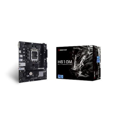 MB BIOSTAR H610MHC 2.0 LGA1700 (ALDER LAKE) 2DDR4 VGA+HDMI PCIE, M.2 MATX