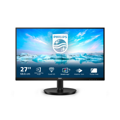 Philips V Line 275V8LA 00 computer monitor 68.6 cm (27") 2560 x 1440 pixels Quad HD LED Black