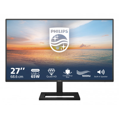 Philips 1000 series 27E1N1600AE 00 computer monitor 68.6 cm (27") 2560 x 1440 pixels Quad HD LCD Black