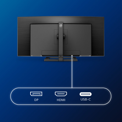 Philips E Line 346E2CUAE 00 computer monitor 86.4 cm (34") 3440 x 1440 pixels Wide Quad HD+ LCD Black
