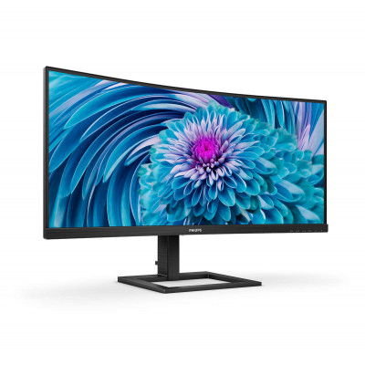 Philips E Line 346E2CUAE 00 computer monitor 86.4 cm (34") 3440 x 1440 pixels Wide Quad HD+ LCD Black