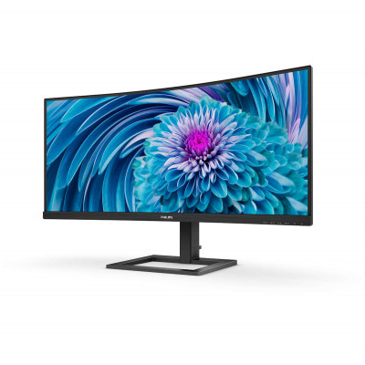 Philips E Line 346E2CUAE 00 computer monitor 86.4 cm (34") 3440 x 1440 pixels Wide Quad HD+ LCD Black