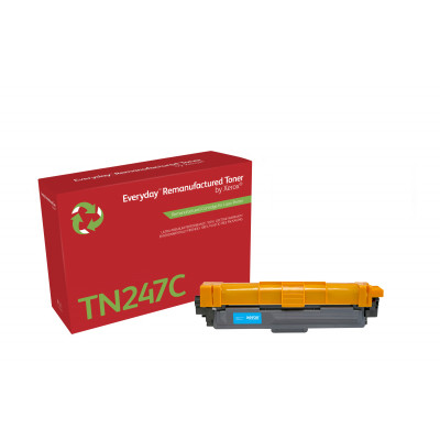 Everyday ™ Cyan Remanufactured Toner by Xerox compatible with Brother TN247C, High capacity