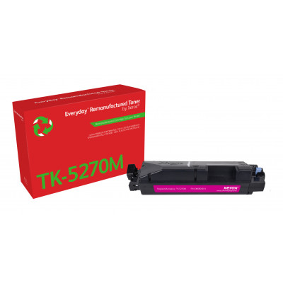 Everyday Remanufactured Everyday™ Magenta Remanufactured Toner by Xerox compatible with Kyocera TK-5270M, Standard capacity