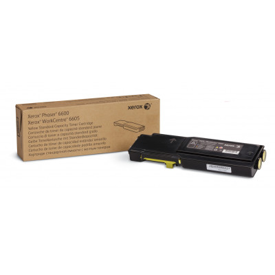 Xerox Genuine Phaser™ 6600, WorkCentre™ 6605 Yellow Standard capacity Toner Cartridge (2000 Pages) - 106R02247