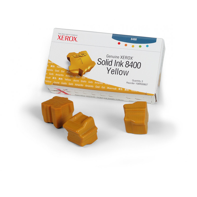 Xerox Yellow Ink (3 Per Box ) 8400