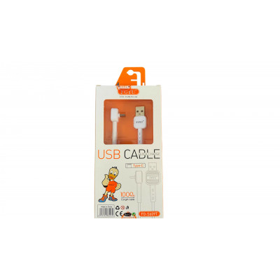 FY - USB Cable Type-C 90°, White 1m - USD Type A to Type C 90° -Tablet Smartphon