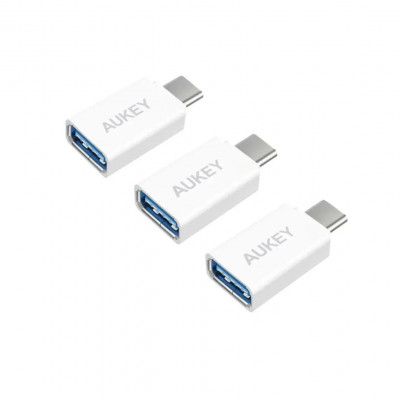 AUKEY CB-A1 USB 3.0 to Type-C Adapter (White)