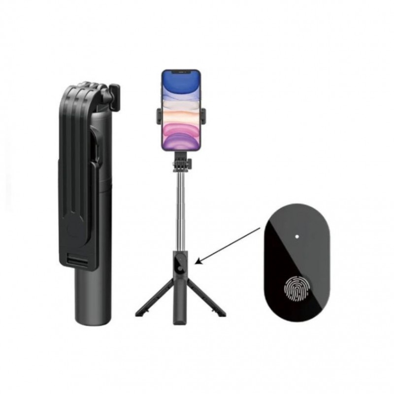 MU Wireless Bluetooth Selfie Stick Tripod – Extendable, 360° Rotating