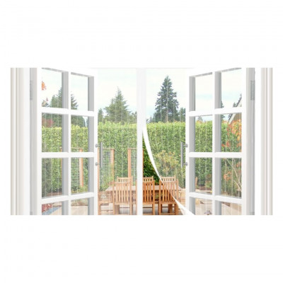 ALLPRESS  Magnetic Window Screen 150x180cm Sizes Magnetic Curtain, White