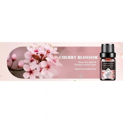 AESHORY Cherry Blossom Essential Oil – 10ml 100% Natural Floral Scent for Diffusers