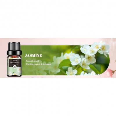 AESHORY Jasmine Essential Oil – 10ml 100% Natural Floral Scent for Diffusers