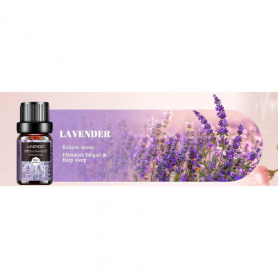 AESHORY Lavender Essential Oil – 10ml 100% Natural Floral Scent for Diffusers
