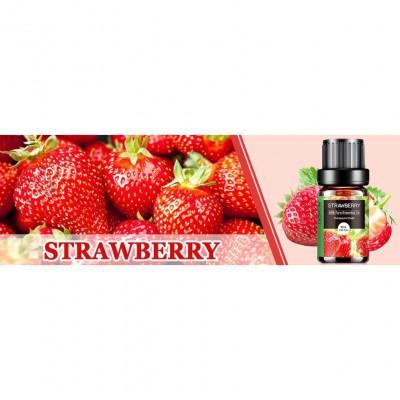 AESHORY Strawberry 10ml – Fruity Essential Oil for Aromatherapy Diffusers