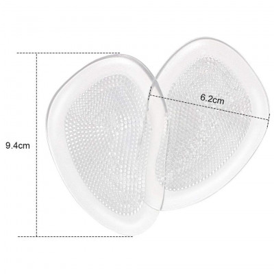 URAQT Forefoot Pads, Gel Metatarsal Pads for Metatarsalgia, Self-adhesive Insole, 3 Pairs