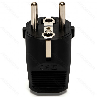 Aigostar German wireable plug 16A Black