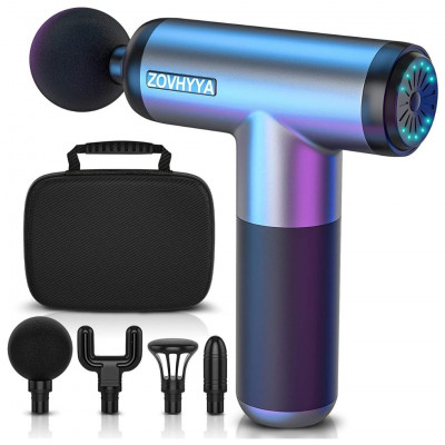 Mini Muscle Massage Gun 6 Speed Electric Massager 3200rpm with 4 Heads