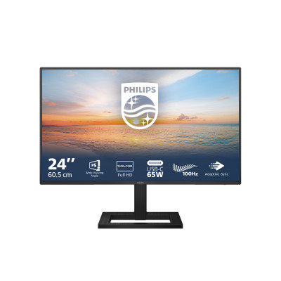 Philips 1000 series 24E1N1300AE 00 computer monitor 60.5 cm (23.8") 1920 x 1080 pixels Full HD LCD Black