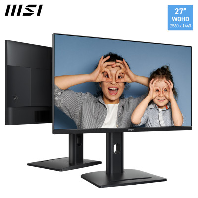 MSI Pro MP275QPG 27 Inch Monitor, QHD (2560 x 1440), 100Hz, IPS, 1ms, 2x HDMI 2.0b, 1x DP 1.2a output, Built-in Speakers,