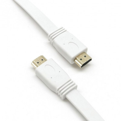 TEK ONE Technology HDMI to HDMI Cable – 5M | High-Speed HD Male to Male White